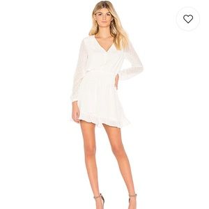 MINKPINK Smocked Dress in White